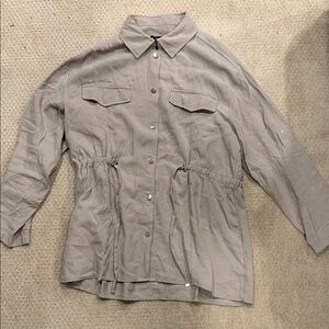 Zara Light Tan Casual Shirt